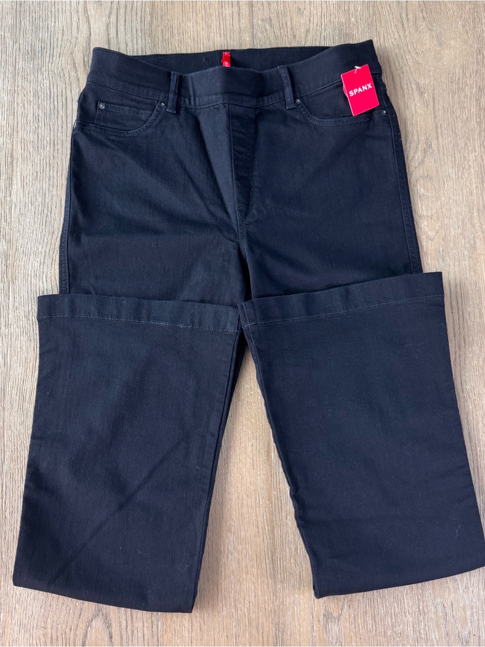 NWT SPANX Women's Black Flare Leg Jeans